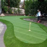 Grass Installation Sunizona, Arizona Backyard Putting Green, Backyard