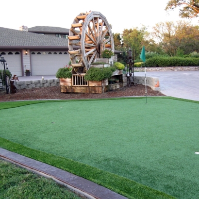 Grass Carpet Gila Crossing, Arizona Home Putting Green, Small Front Yard Landscaping