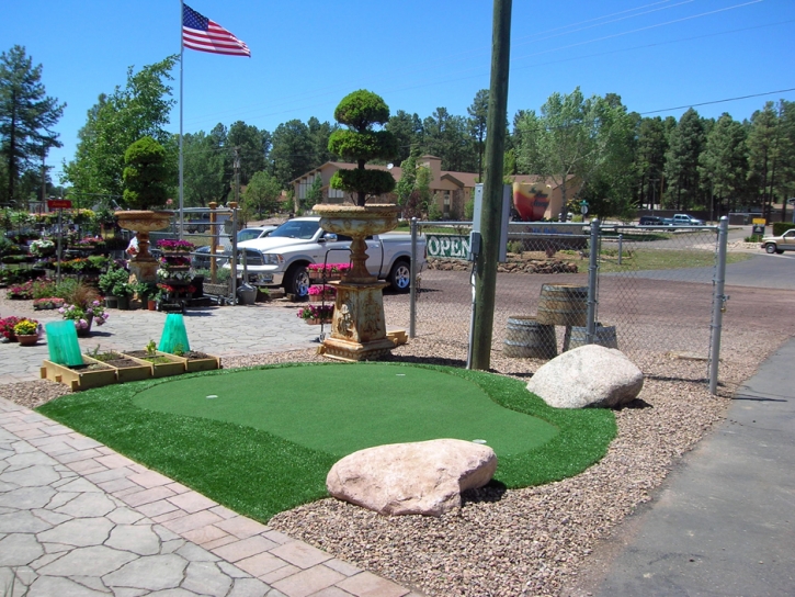 Grass Installation Winslow, Arizona Putting Green, Commercial Landscape