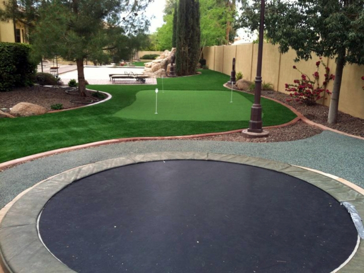 Grass Turf Parks, Arizona Putting Green, Backyard Designs