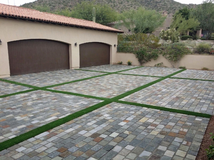 Installing Artificial Grass Arizona City, Arizona Landscape Rock, Front Yard