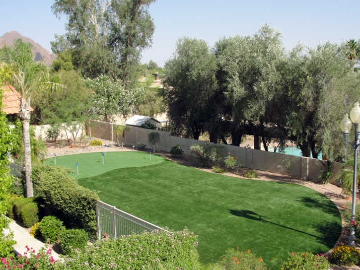 Installing Artificial Grass McNary, Arizona Landscaping Business, Beautiful Backyards