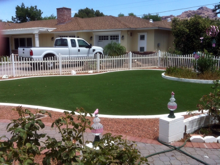 Synthetic Grass Tanque Verde, Arizona Paver Patio, Small Front Yard Landscaping